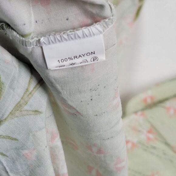 JAASE Floral Boho Multicolor Blouse Top Womens size Large Oversized Jaase - Picture 3 of 14